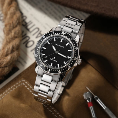 MILITADO ML25 VH31 Sweep Second Quartz Watch Men Swiss Ronda 515 Movement 200m Sapphire Crystal Ceramic Bezel 316L Steel Watches