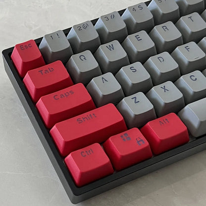 106 Keys Grey Red Keycaps PBT Specials Keycap Backlit Two-Color Key Caps For MX Switch 61/87/104 Mechanical Keyboard