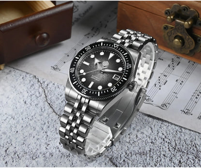 San Martin 37.5mm 40mm Men Diver Watch Miyota 9015 Enamel Dial Luxury Automatic Mechanical Wristwatch Waterproof 200m SN0148