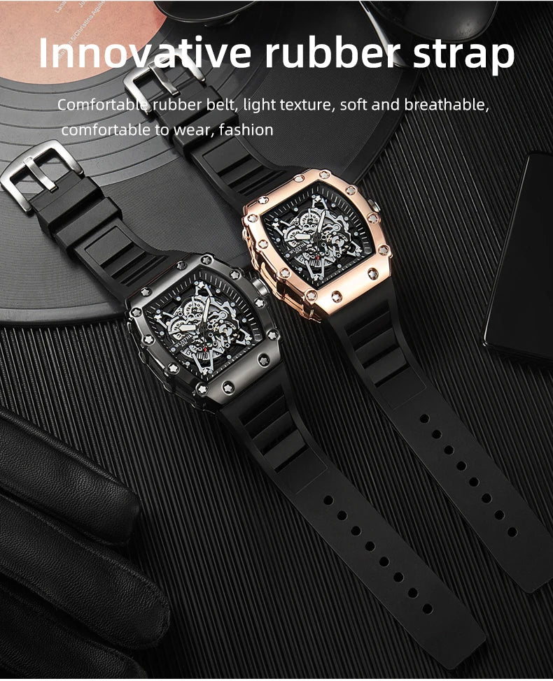 Foreign Trade Watch Large Dial For Men Quartz Waterproof Sport Square Luminous Watch For Men