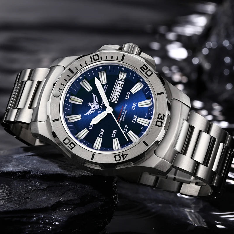 Yelang V5.1 Men's Watch 44mm Super Dive 300M Professional Waterproof SW220 Movement Luxury Automatic Mechanical Watch for men