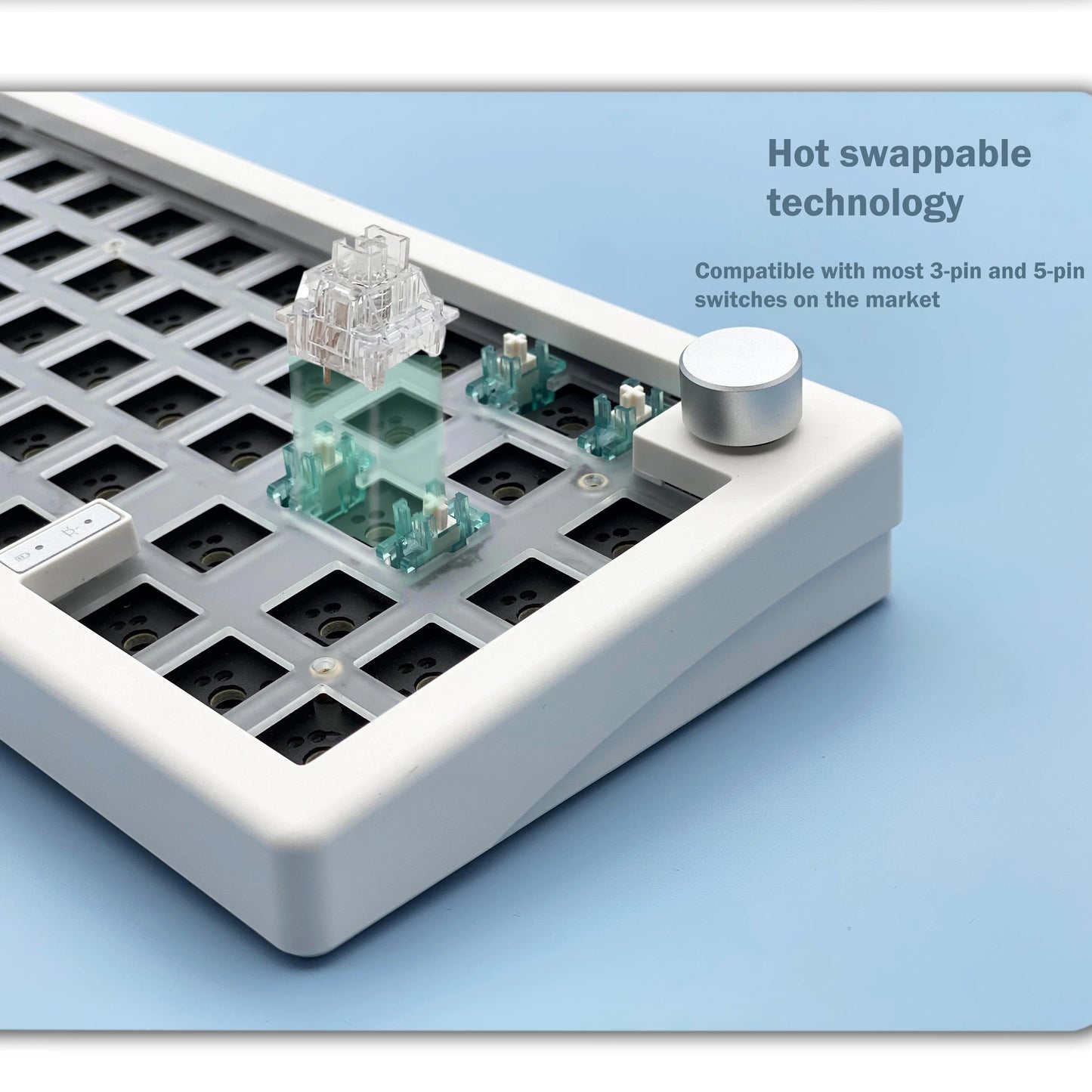 Kit de teclado mecânico personalizado GMK67 65% Gasket Bluetooth 2.4G sem fios hot-swappable com retroiluminação RGB