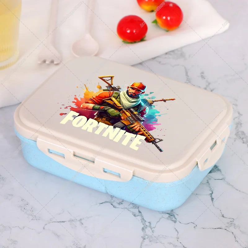 Fortnite Bento Lunch Box Anime Fortnite Food Storage Containers Kids School Picnic Lunchbox Office Dinner Case Gift 2025