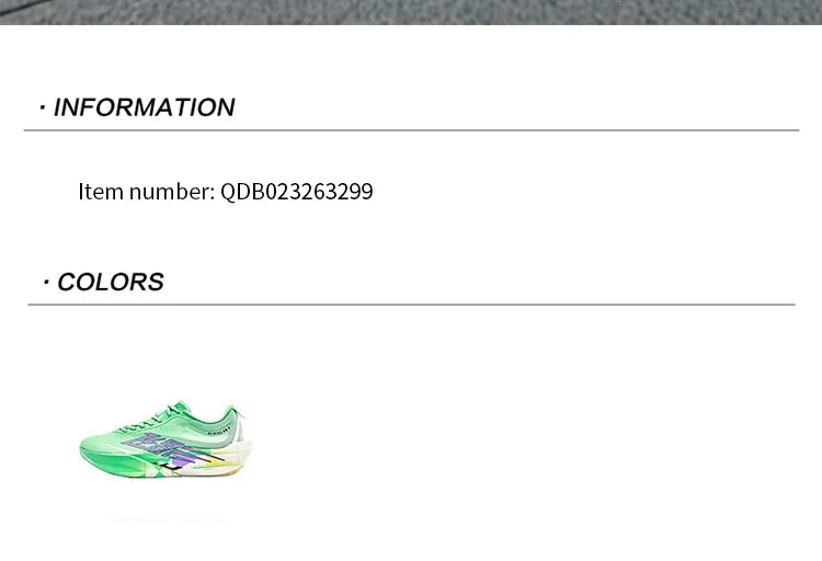 QIAODAN Feiying PB6.0 hardloopschoenen met koolstofplaat voor heren, professionele marathon-wedstrijdschoenen, lichtgewicht sportschoenen QDB023263299