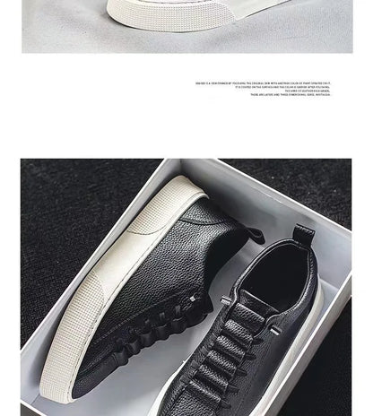 Sneakers da uomo, scarpe casual da uomo, ballerine da uomo, zapatillas da uomo, scarpe leggere in pelle PU traspiranti, scarpe da tennis sportive da uomo bianche