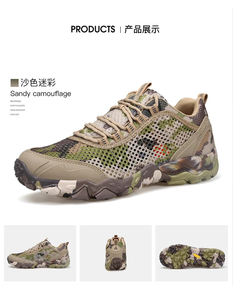 HUMTTO Scarpe da trekking da uomo traspiranti per sport all'aria aperta, scarpe da arrampicata, scarpe da caccia da donna, scarpe da trekking, sneakers, stivaletti, scarpe tattiche