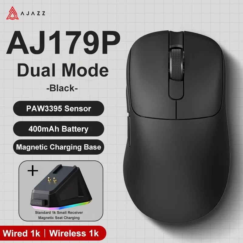 AJAZZ AJ179 V2 MAX tro-načinski miš za dešnjake, lagan 56g, senzor PAW3311, Huanuo Micro Switch, TelinkMicrochip
