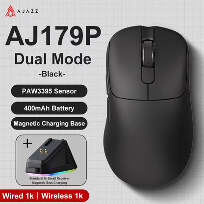 AJAZZ AJ179 V2 MAX tro-načinski miš za dešnjake, lagan 56g, senzor PAW3311, Huanuo Micro Switch, TelinkMicrochip
