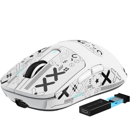 Mouse de gaming wireless Bluetooth Attack Shark X3Pro, PixArt PAW3395, 26000dpi, mouse optic, conexiune tri-mode, mouse de gaming cu macrocomenzi