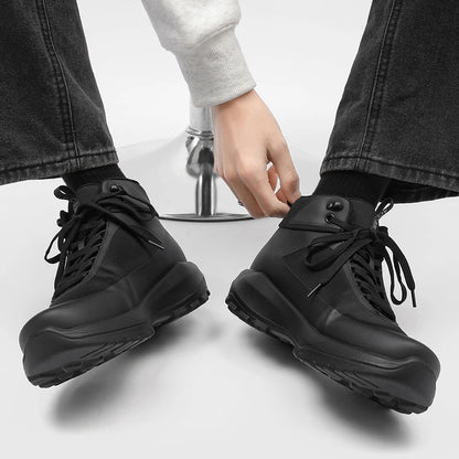 Chaussures de randonnée pour hommes, modèle montant, pour activités de plein air, antidérapantes, résistantes à l’usure, avec semelle épaisse, protection anti-choc pour les orteils, tissu en maille respirant, bottes