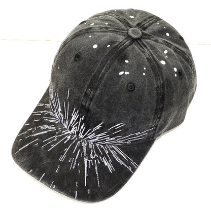 Kpop "What Is Your Love Song" Same Knitted Embroidery Caps,Tour Concert Cap Outdoor Retro Washed Baseball Caps for Women Men