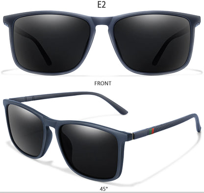 Polarized Square Sunglasses Colorful Lens for Driving Hiking Cycling and Running UV400 Eyewear for Men Women Classic Goggles