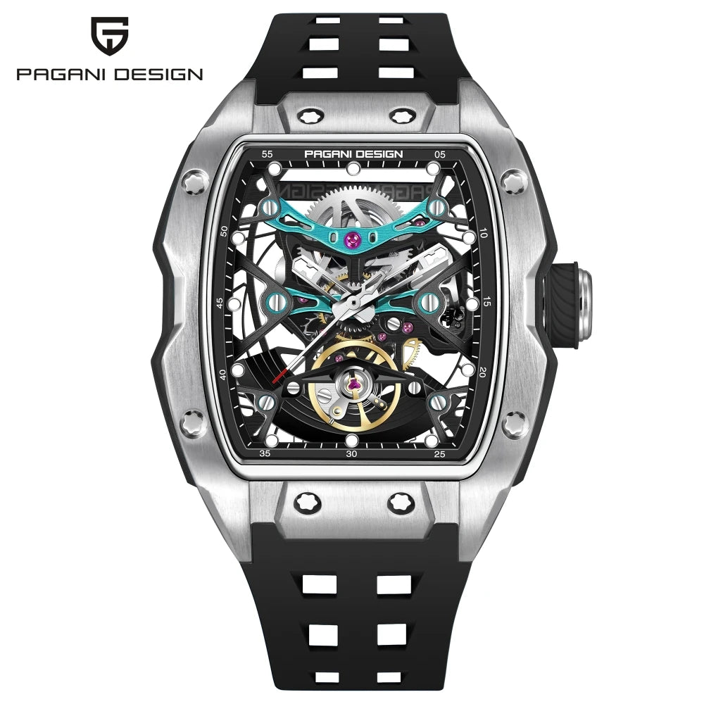 PAGANI DESIGN 2026 42MM New Alien Hollow Back Transparent Movement Luxury Men Watch Sapphire Glass Automatic Men Watches For Men