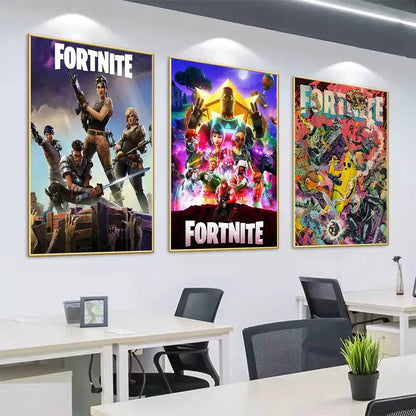 Poster a sorpresa Game F-Fortnite per la casa, quadro decorativo da parete per studio e soggiorno