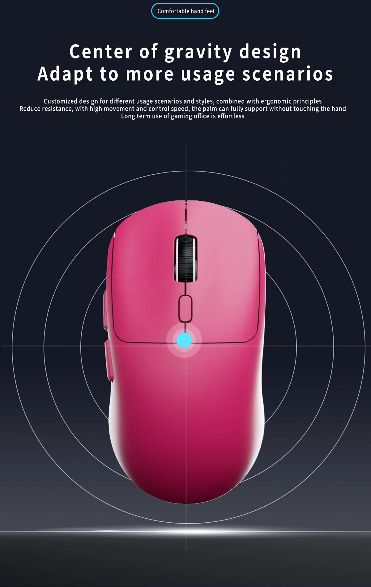 Gaming-Maus Bluetooth-Maus Wiederaufladbare Gamer-Maus Paw3395 Leichte ergonomische kabellose E-Sport-Maus