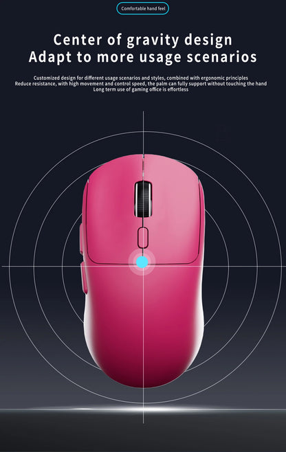Gaming-Maus Bluetooth-Maus Wiederaufladbare Gamer-Maus Paw3395 Leichte ergonomische kabellose E-Sport-Maus