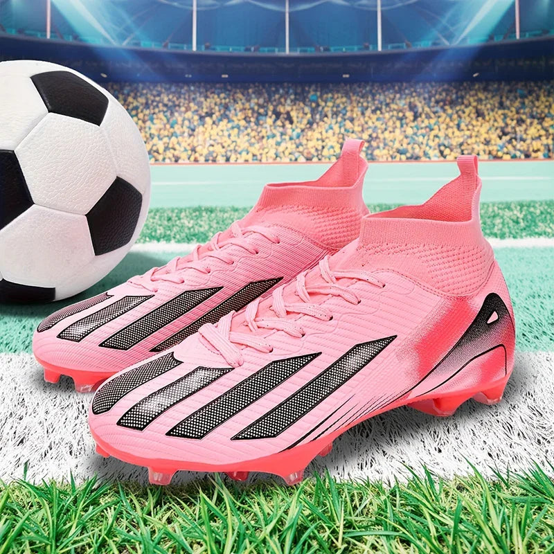 New Men's Football Boots Cleats Boys Ultralight Sport Soccer Shoes Adult Professional Non-Slip Comfortable Training Match Grass