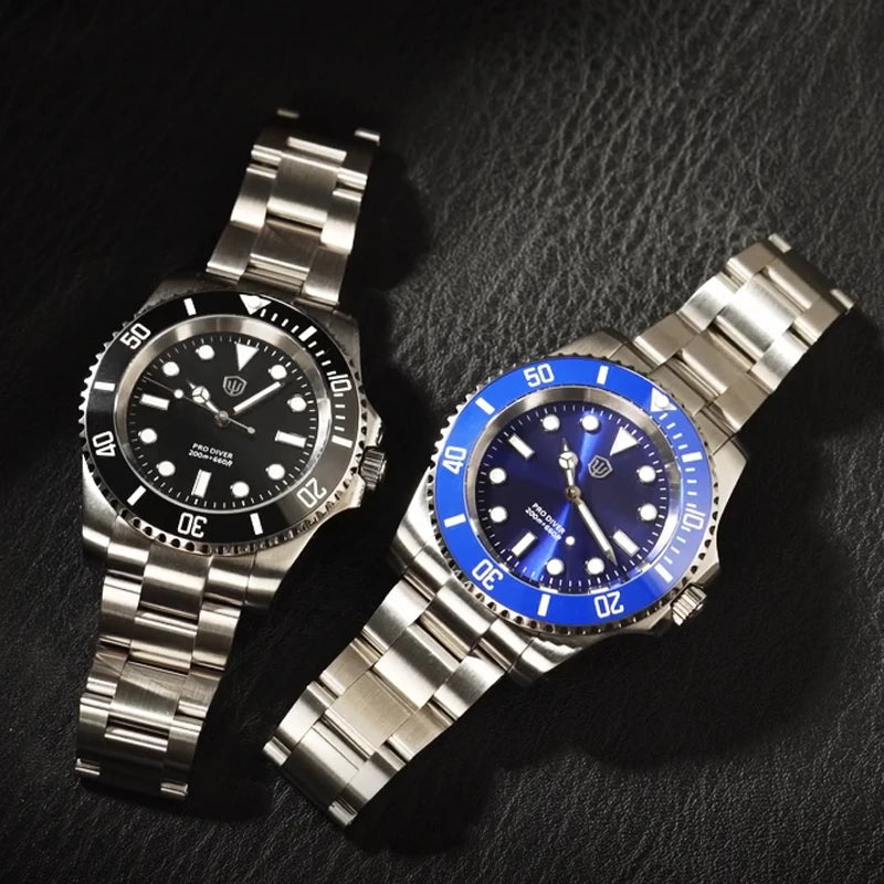Watchdives WD1680Q V2 Green Dial Quartz Watches VH31 Sweep Second Movement Sapphire 200M Waterproof Stainless Steel Wristwatch