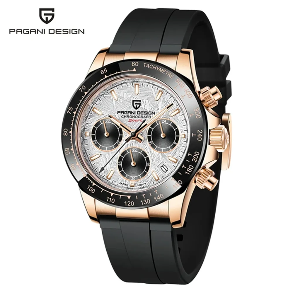 Neue PAGANI DESIGN PD1644 Luxus-Quarzuhr für Herren mit automatischem Datum, sportliche Armbanduhr, 100m wasserdicht, Chronograph, Herrengeschenk