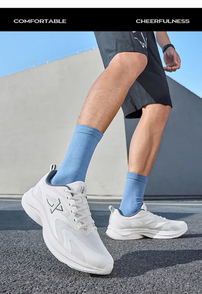 XTEP Running Shoes Men's 2025 Summer Mesh Breathable Comfortable Wear-Resistant Sports Shoes, Commuting Casual Shoes 875319110025