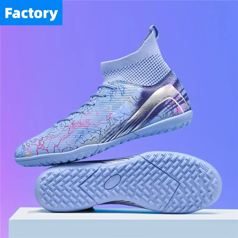 Men Professional Football Shoes Society Cleats Soccer Shoes Original Indoor Football Field Boots Grass Training TF/FG Sneaker
