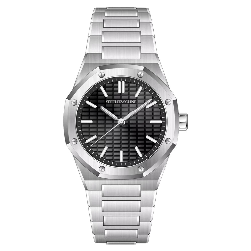 New 2026 Fashion Rare Specht & Söhne Men's Watch Ultrathin 38MM Steel Sapphire Crystal VH31 Quartz Wristwatch Relogio Masculino