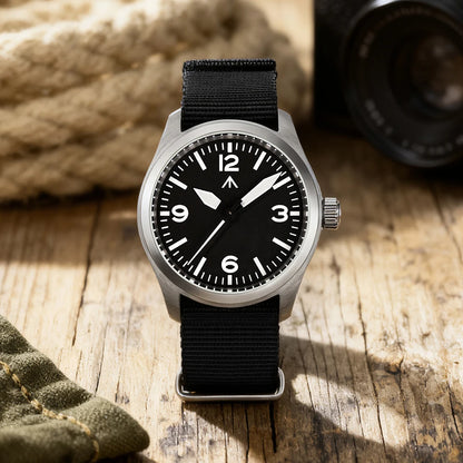 Militado ML08 Quartz Watch VH31/Ronda 515 Quartz Movement Vintage Watch Double Domed Sapphire Crystal BGW9 Luminous Men's Watch