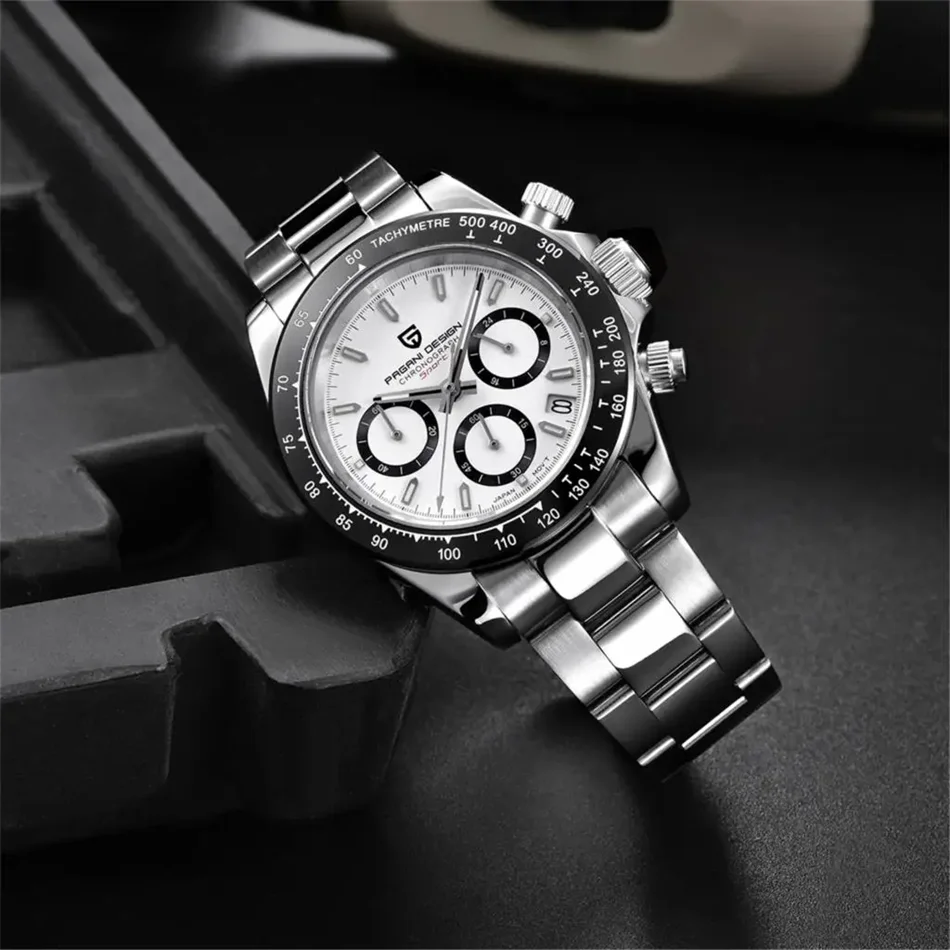 Neue PAGANI DESIGN PD1644 Luxus-Quarzuhr für Herren mit automatischem Datum, sportliche Armbanduhr, 100m wasserdicht, Chronograph, Herrengeschenk