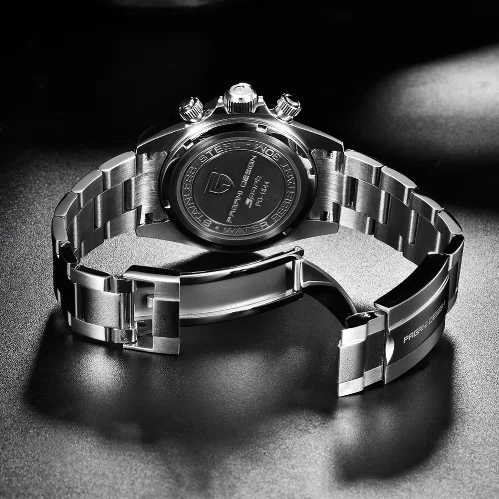 Neue PAGANI DESIGN PD1644 Luxus-Quarzuhr für Herren mit automatischem Datum, sportliche Armbanduhr, 100m wasserdicht, Chronograph, Herrengeschenk