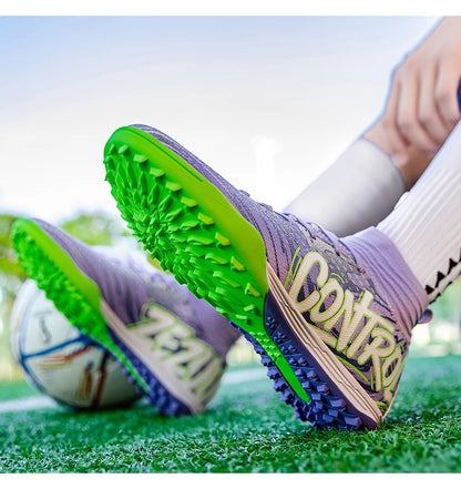 Uomo Donna Scarpe da calcio Scarpe da calcio per esterni Scarpe da calcio antiscivolo per campi da calcio Scarpe da futsal ultraleggere Scarpe da calcio con tacchetti TF/FG