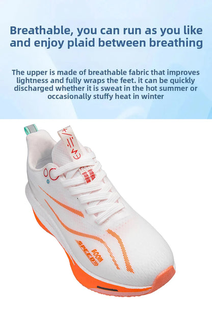 Men's Carbon Board Running Shoes Marathon Long-Distance Running Sports Shoes Support Stable Casual Women's Breathable Running Shoes