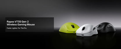 Rapoo VT3S /VT3S MAX GEN-2 kabellose Gaming-Maus, echte 8K-Wireless-Polling-Rate, 49g ultraleicht, bis zu 750Hr Akkulaufzeit