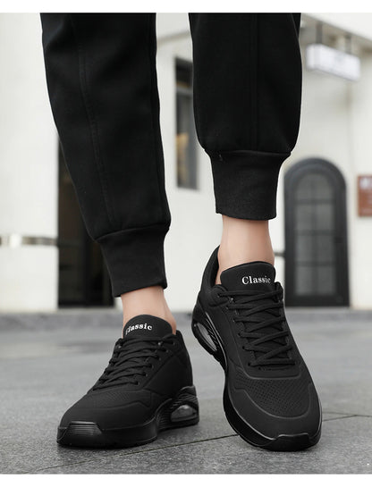 Men's Breathable Shock-Absorbing Running Shoes with Air Cushion Lightweight Low-Top Sneakers for Gym Training Casual Wear