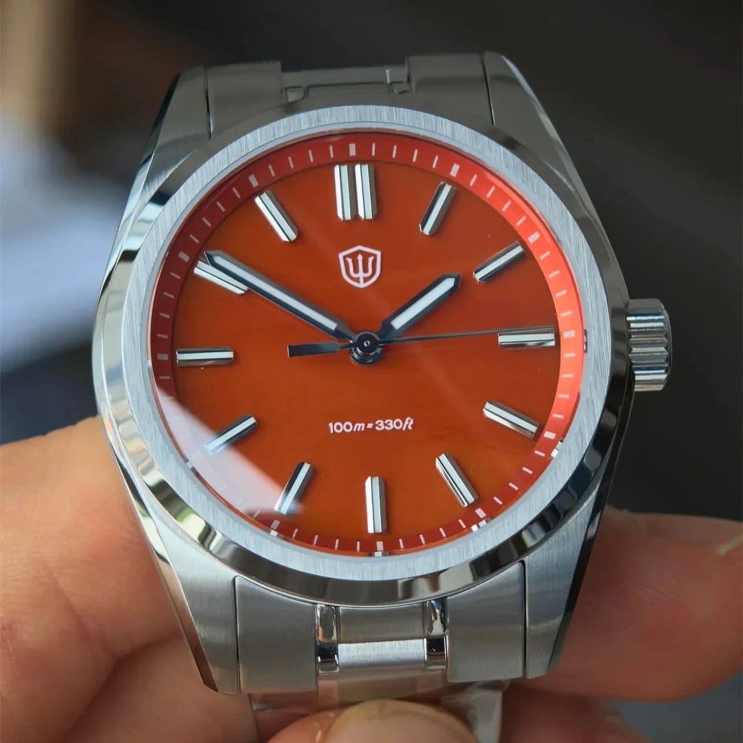 Watchdives New WD0003B ‌Aventurine Dial Watch VH31 Quartz Movement Sapphire Crystal Luminous 100m Waterproof 36mm Vintage Watch