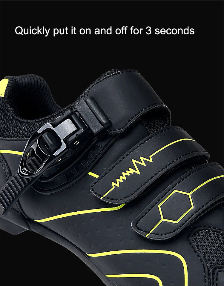 New Men's Cycling Sneakers with Cleats Speed Cycling Shoes for Women, Rubber-Soled Cycling Shoes