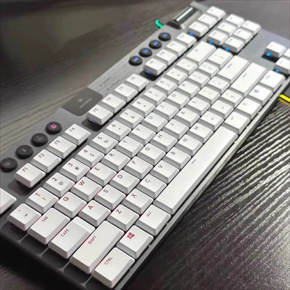 Tecla texturada antiderrapante transparente retroiluminada G915 913 TKL G815 G813, compatível com teclado mecânico Logitech
