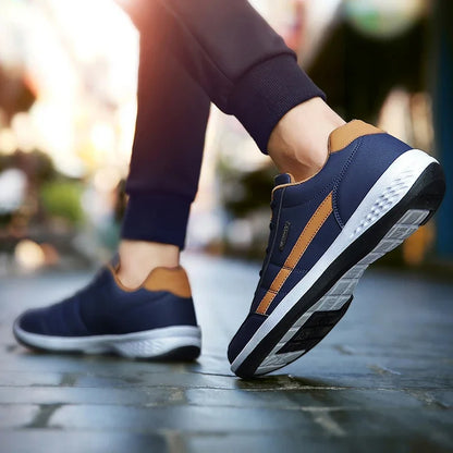 Pantofi din piele pentru bărbați, adidași, pantofi casual la modă, pantofi italieni respirabili pentru timp liber, adidași pentru bărbați, încălțăminte antiderapantă, pantofi vulcanizați pentru bărbați