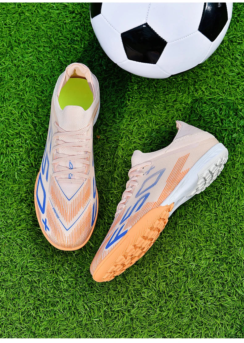 New Men Soccer Shoes Futsal Football Boots Sneakers Match Grass Cleats High-quality Non-Slip Indoor Hot-selling High-top Outdoor