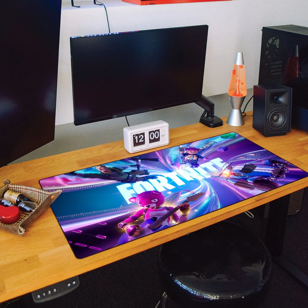 Game F-Fortnite Survival Battle Mouse Pad Large Desk Mat Keyboard Ergonomic Office Rubber PC Non-slip Anti-fray Home Custom