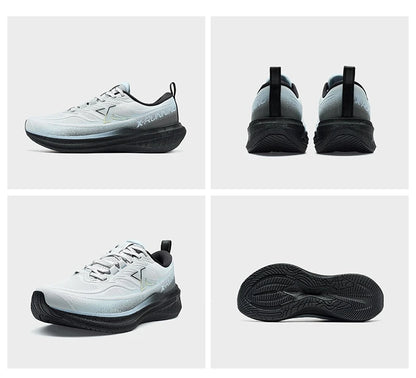 Xtep Running Shoes for Men 2025 Winter Trendy Shock Absorption Cushioning Non-Slip Comfortable Lace-Up Sneakers 875419110045