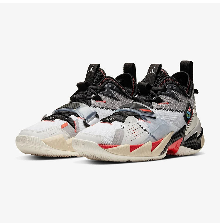 Nike originalni moški košarkarski čevlji JORDAN s srednjim zgornjim delom, oblazinjeni in trpežni, CD3002-101
