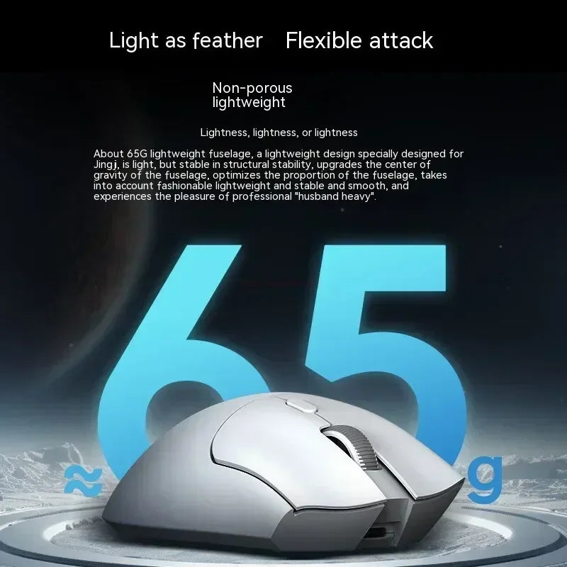 Mouse wireless Metaphyuni Metapanda P1 Pro Max Paw3395L, latență redusă, ușor, pentru e-sports și gaming, ergonomic, cadou pentru gamer PC