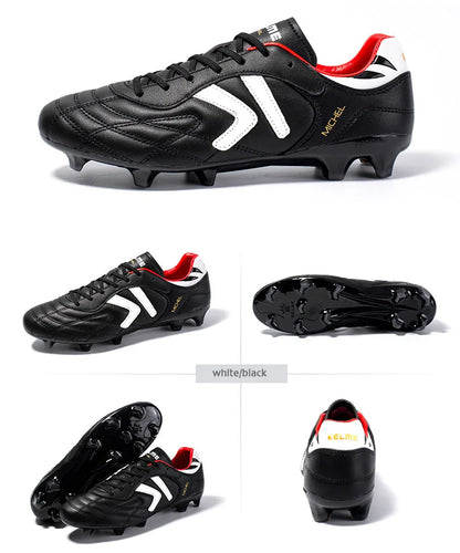 KELME FG nogometni čevlji iz originalne goveje kože, moški profesionalni športni čevlji za travnato igrišče, protizdrsni športni čevlji za trening in nogomet ZX80011018