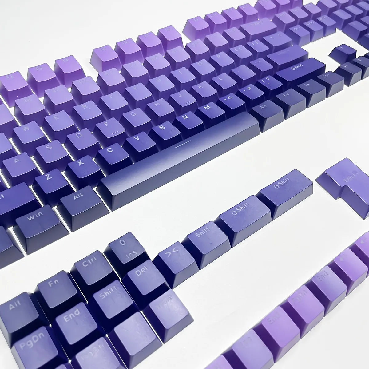132 Keys OEM Profile Gradient backlit RGB Keycaps For Cherry MX Switch Mechanical Gamer Keyboard PBT Keycap ISO Layout Key caps