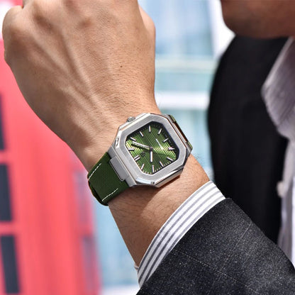Nuovo orologio di lusso quadrato PAGANI DESIGN 2026 da uomo al quarzo, vetro zaffiro AR, movimento giapponese, luminoso, in acciaio 316L all steel