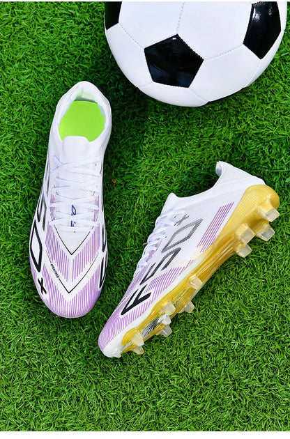 Nuove scarpe da calcio da uomo di alta qualità, tacchetti, scarpe da football, sneakers bestseller indoor per futsal, antiscivolo, da partita su erba, alte, outdoor
