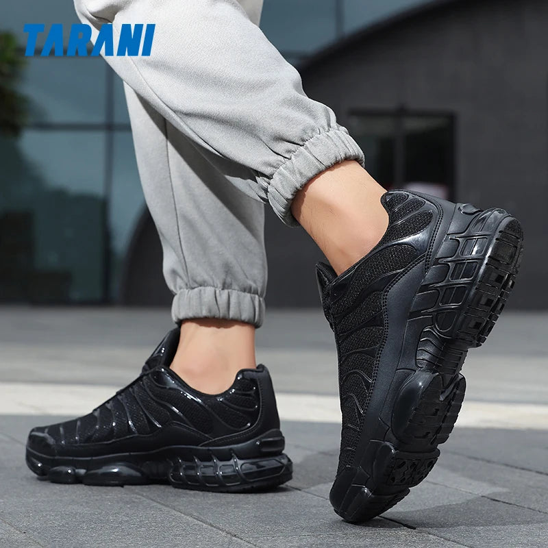 Men's Cushion Sports Shoes Lightweight Breathable Running Shoes Gym Workout Training Walking Comfortable Shock Absorption