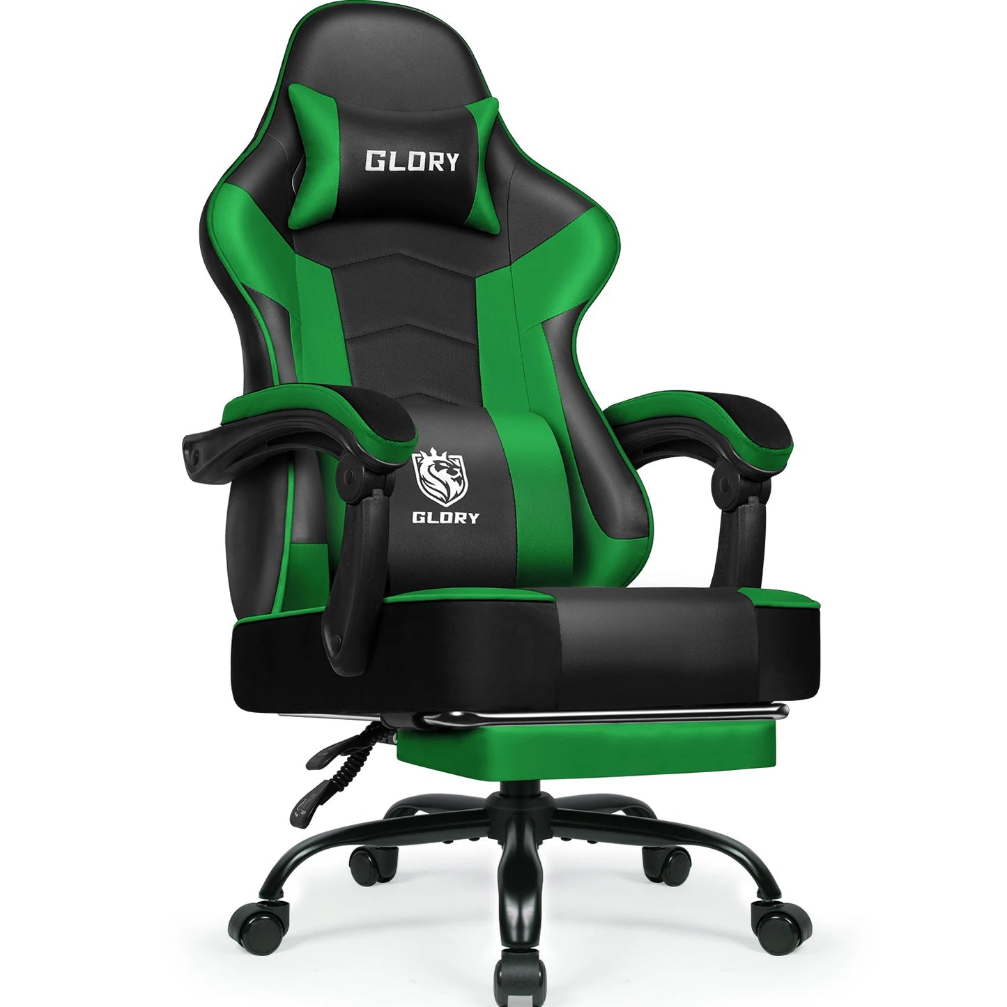 AUTHMIC Gaming Chair Ergonomic Reclining Office Chair with Adjustable Lumbar Support & Headrest High-Back PC Gamer Adults Teen