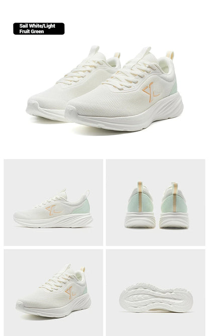 Xtep Women's Running Shoes 2025 Summer New Durable Lightweight Casual Shock-Absorbing Breathable Mesh Sneakers 875418110054