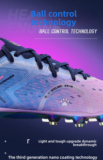KELME FG profesionalni nogometni čevlji z dolgimi žeblji za naravno travo, profesionalni tekmovalni nogometni čevlji, protizdrsni nogometni čevlji za notranjo uporabo